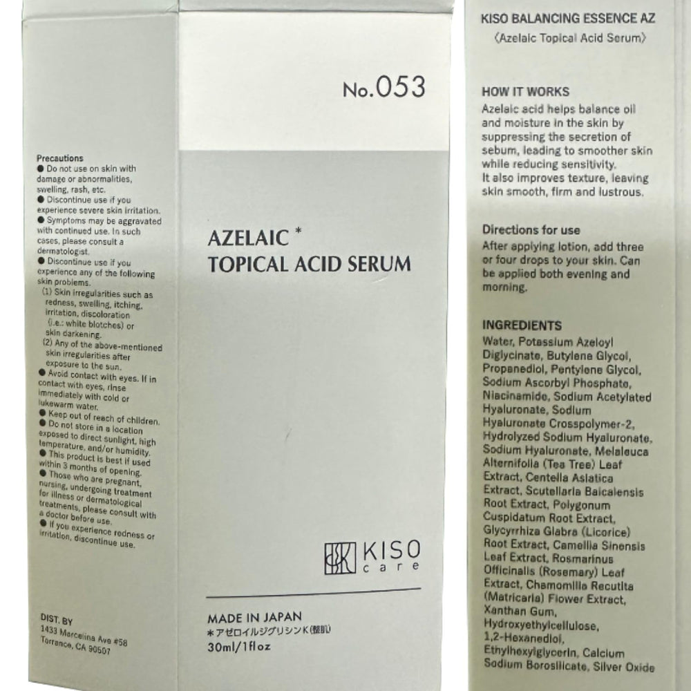 KisoCare packaging box rests on vanity, hinting at premium unboxing.