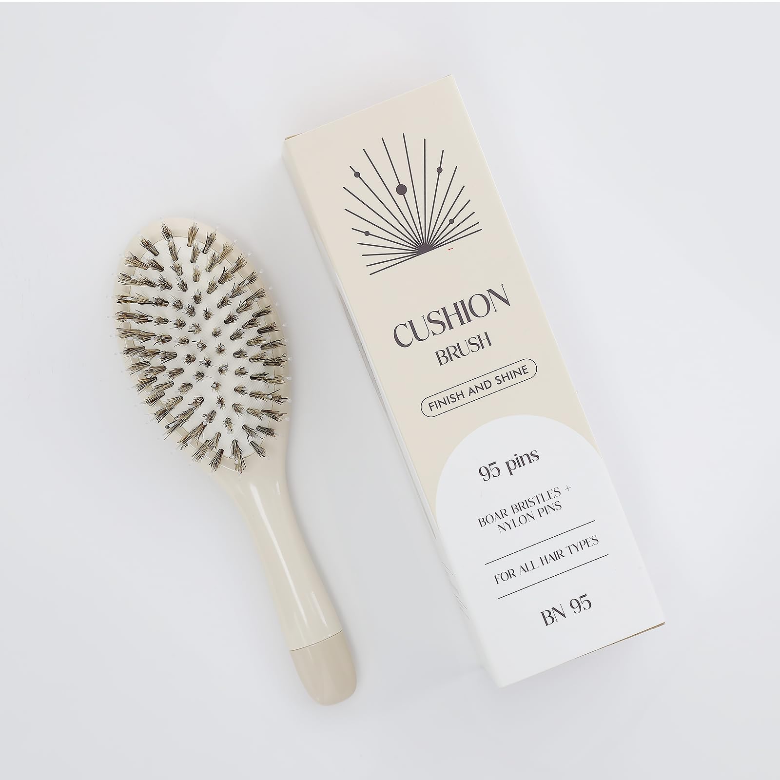 KISMETICS Boar Bristle Hair Brush gift-ready packaging for thoughtful present