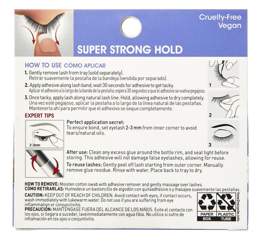 Kiss adhesive-strip-lashes-super-strong-hold-pack-2 offers reliable bonding and latex-free comfort