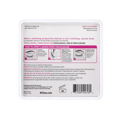 KISS brush applicator on the eyelash adhesive for precise, mess-free glue lines.