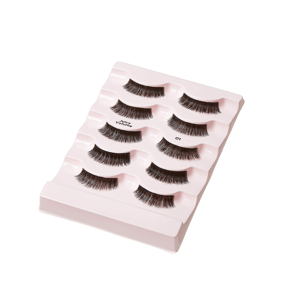 KISS I ENVY Juicy Volume 01 five-pair pack layout illustrating value