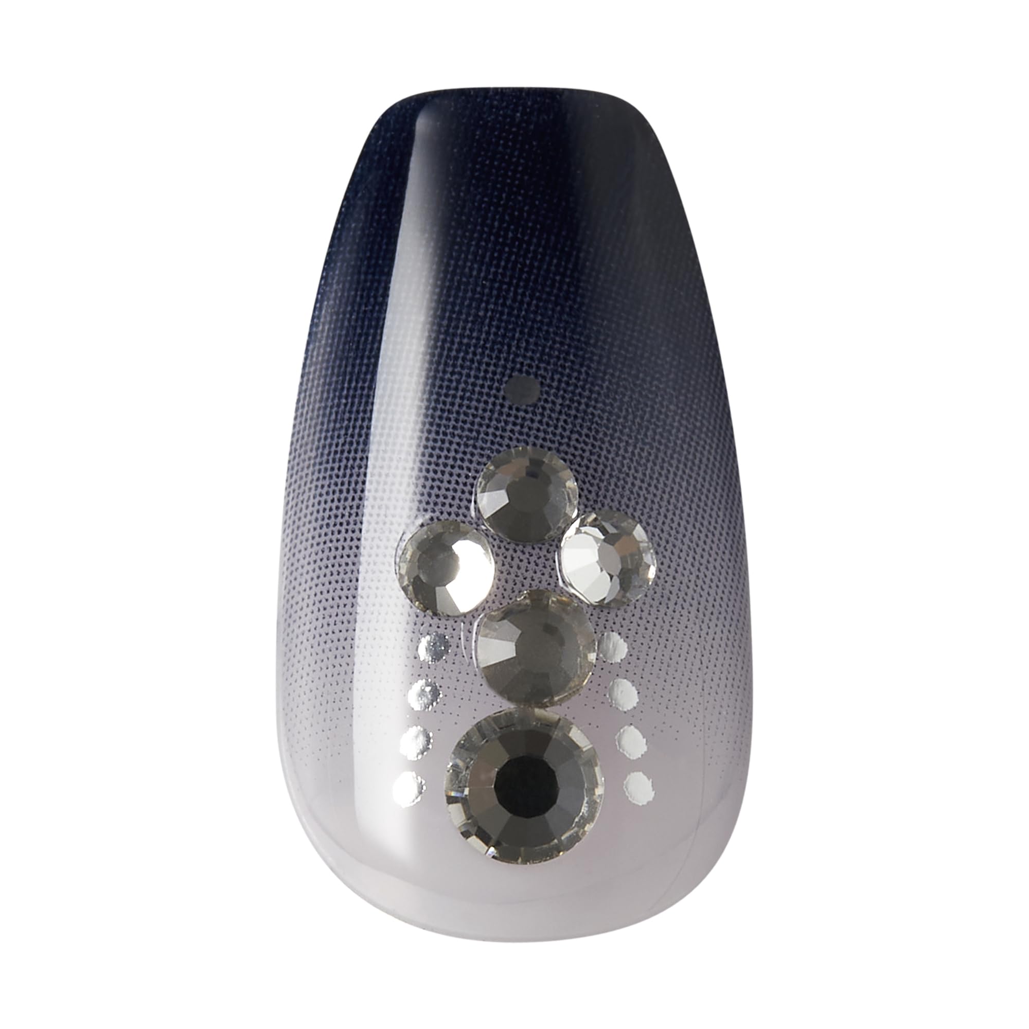 KISS imPRESS No Glue Pedi mini file helps shape nails for precise fit.