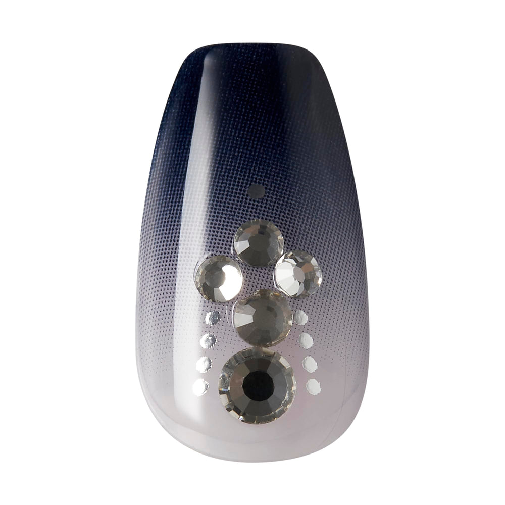 KISS imPRESS No Glue Pedi mini file helps shape nails for precise fit.