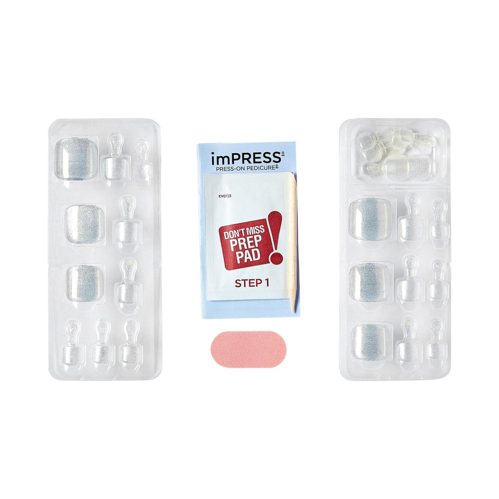 KISS imPRESS prep pad and mini-file aid accurate fit and shaping at home.