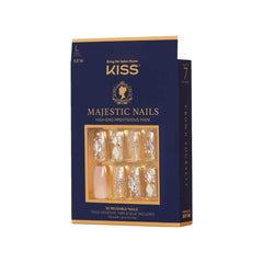 KISS Majestic jeweled accents closeup shows premium sparkle for glamorous look.