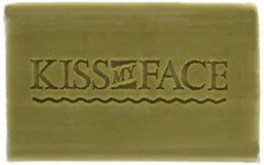 Kiss My Face Pure Olive Oil bar soap ingredients highlight natural, cruelty-free, no artificial colors.