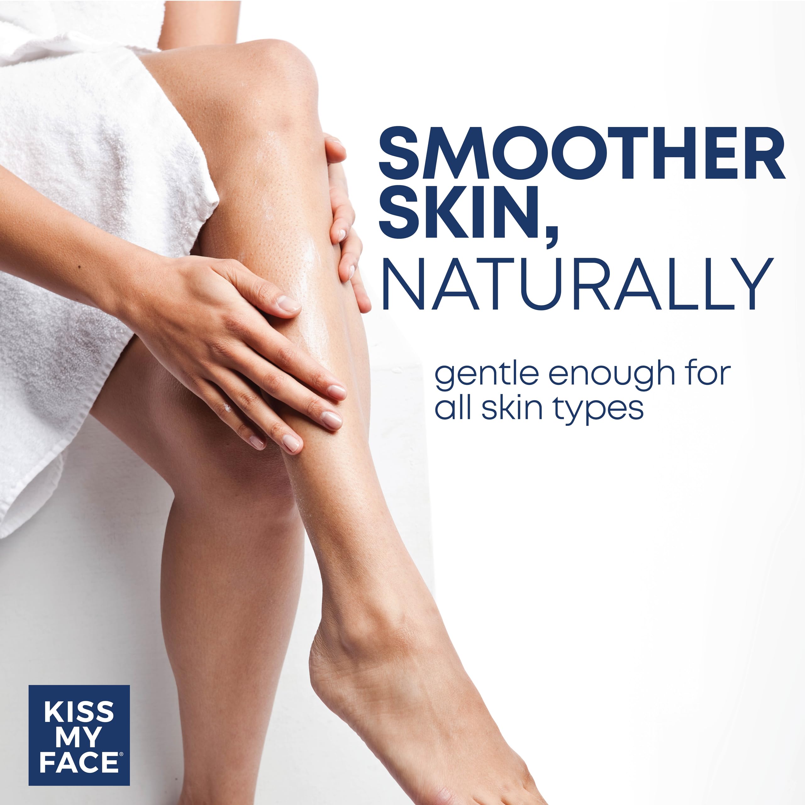 Kiss My Face Moisture Shave Cream with aloe leaf extract soothes skin
