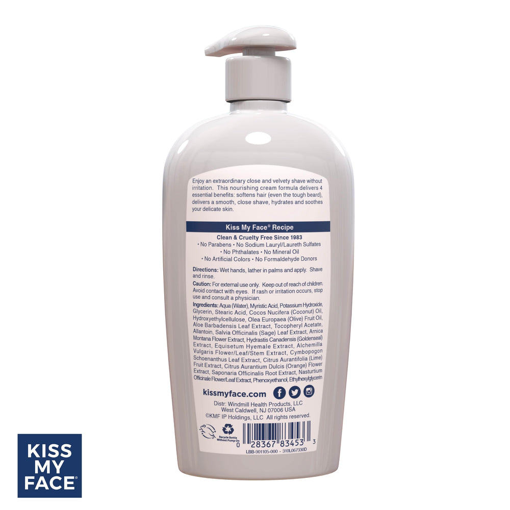 Kiss My Face packaging varies 4-pack display shows value and fragrance-free care.