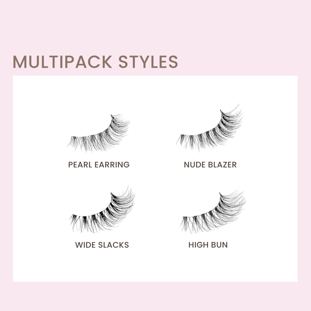 KISS Nude Blazer reusable lashes for multiple uses