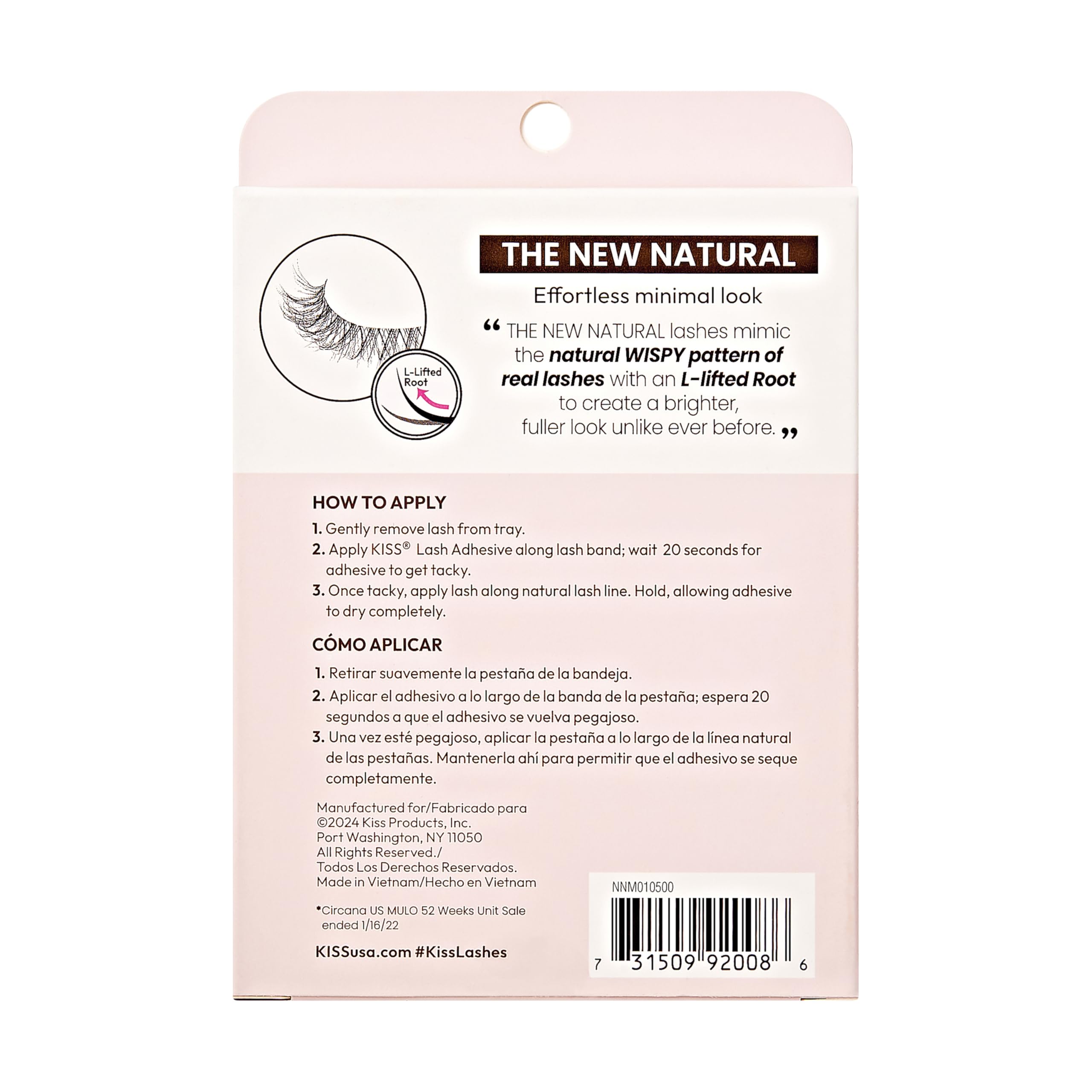 KISS Pearl Earring classroom-ready lashes illustrate natural look for school or work.