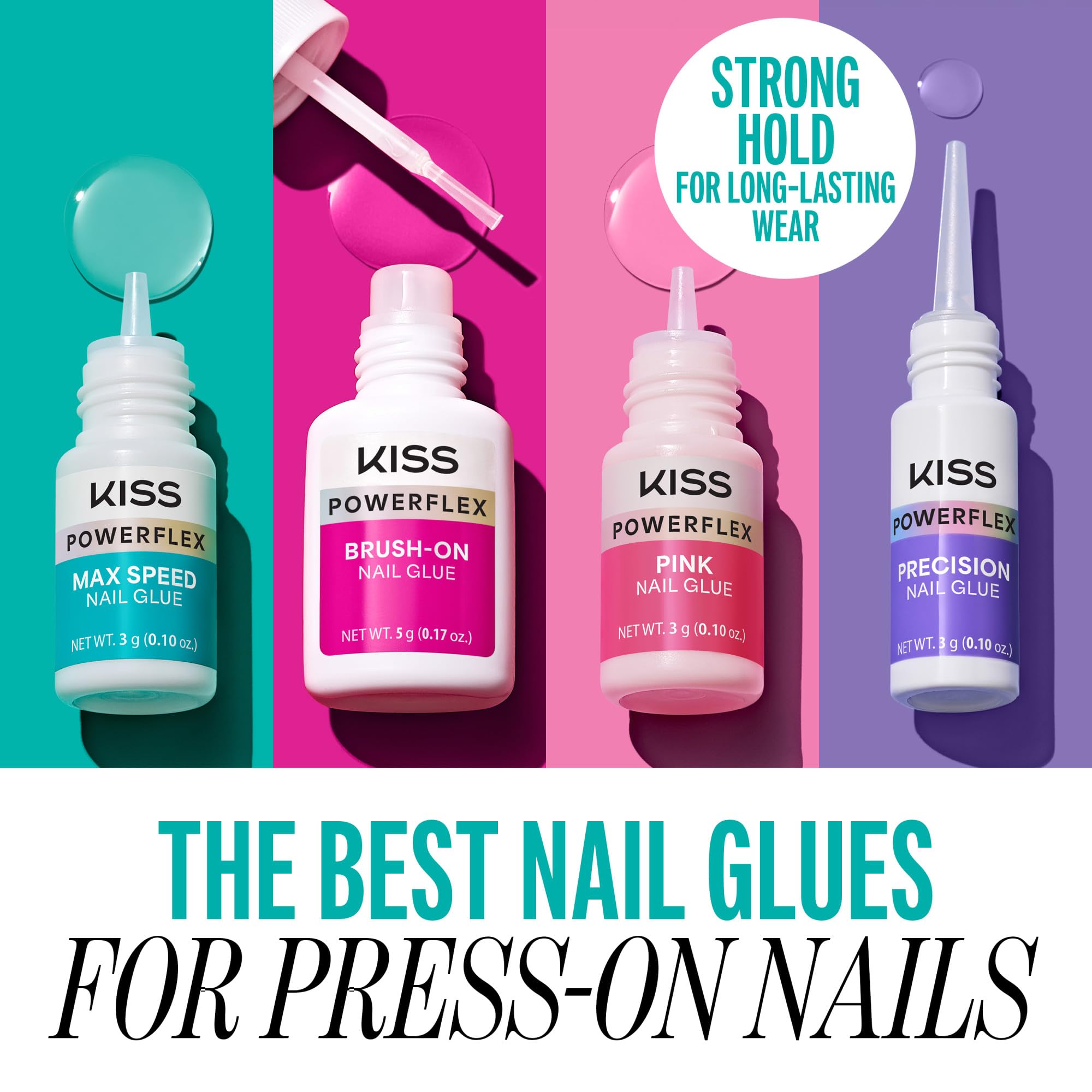 KISS glue next to common objects to show travel-friendly size and convenience benefit