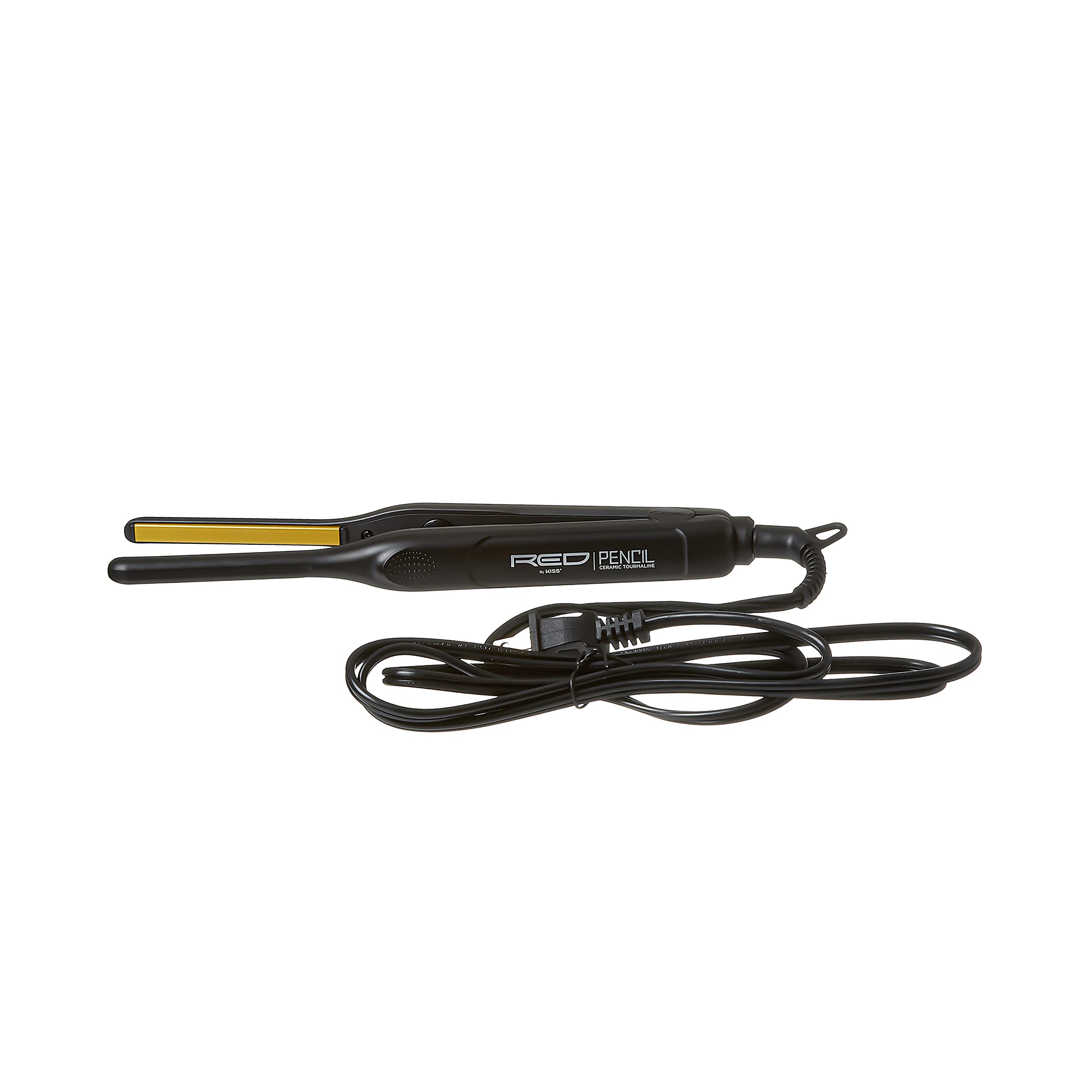 Kiss Red by Pencil Flat Iron edge-styling close-up showing refined finish.