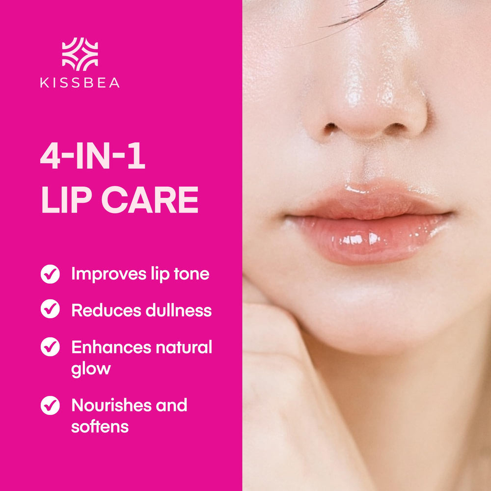 KissBea Lip Lightening swatch-arm highlights color evenness and hydration.
