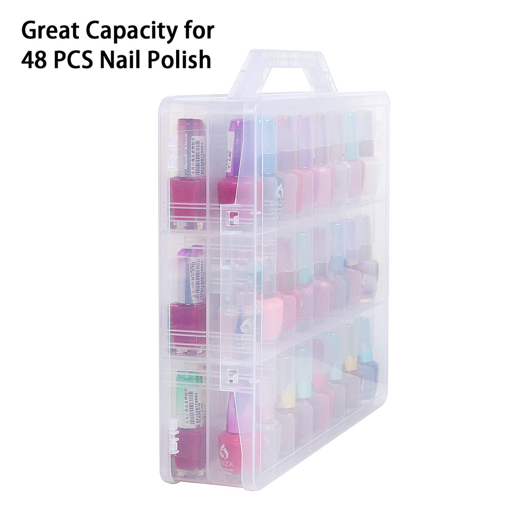 Kissbuty clear nail polish holder visibility aids quick color matching