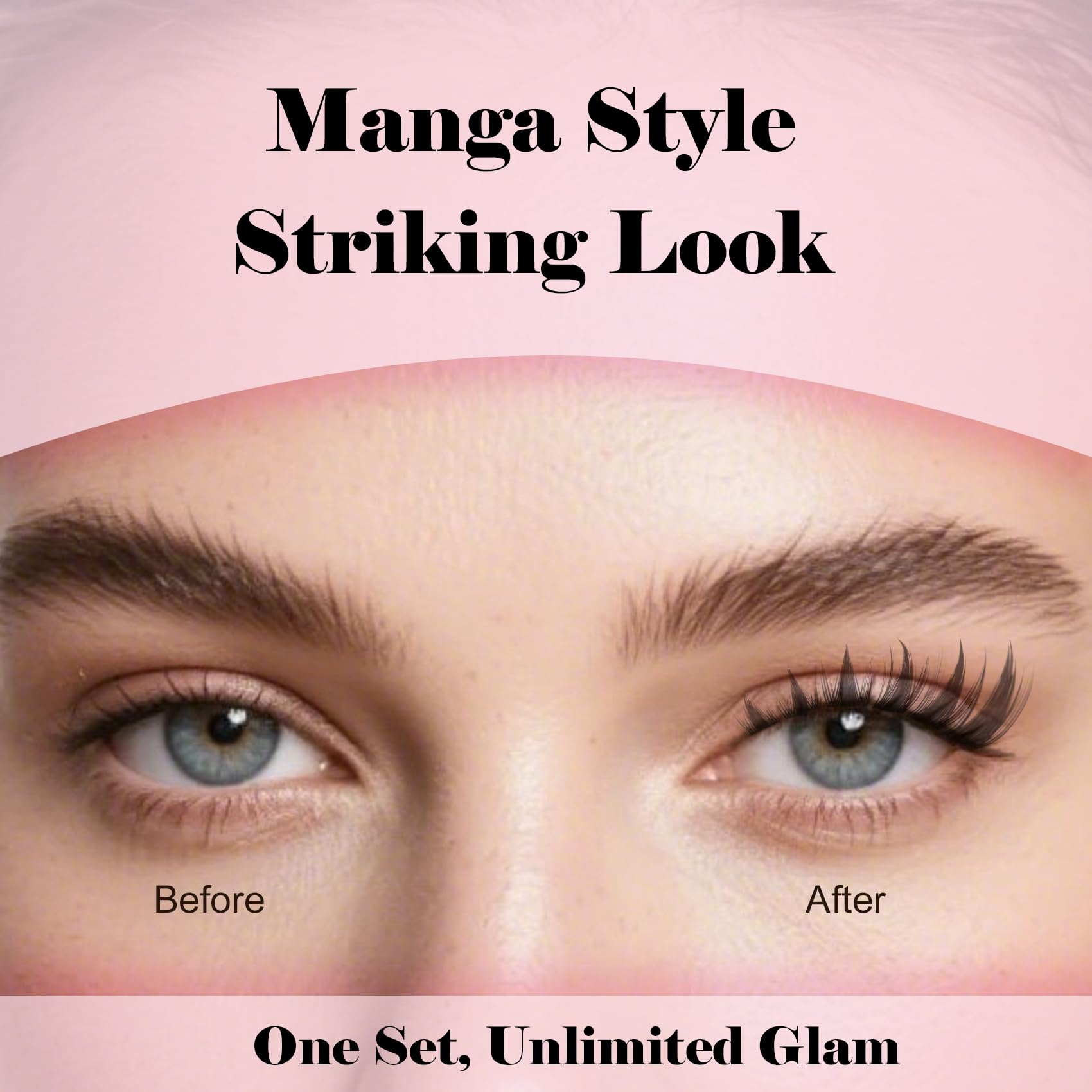 Kisslily Fairy Lash Clusters close-up reveals delicate, wispy faux fibers for anime-inspired drama.
