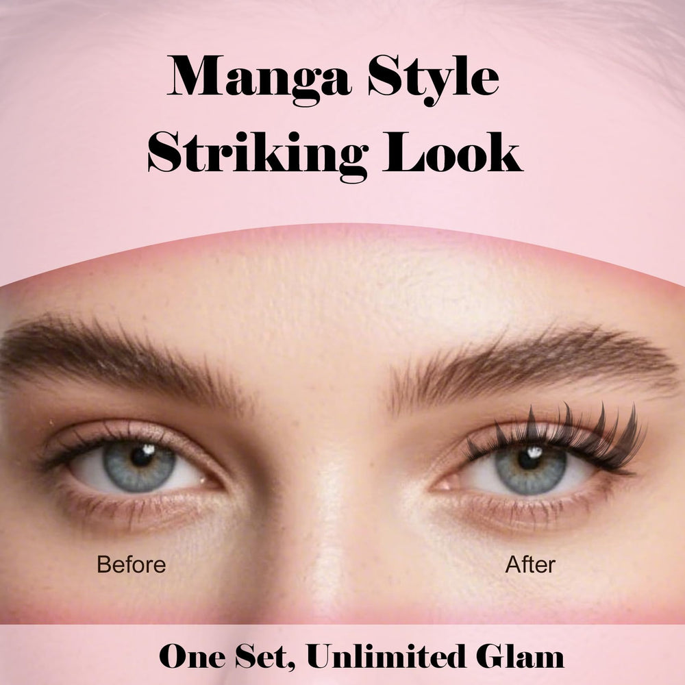 Kisslily Fairy Lash Clusters close-up reveals delicate, wispy faux fibers for anime-inspired drama.