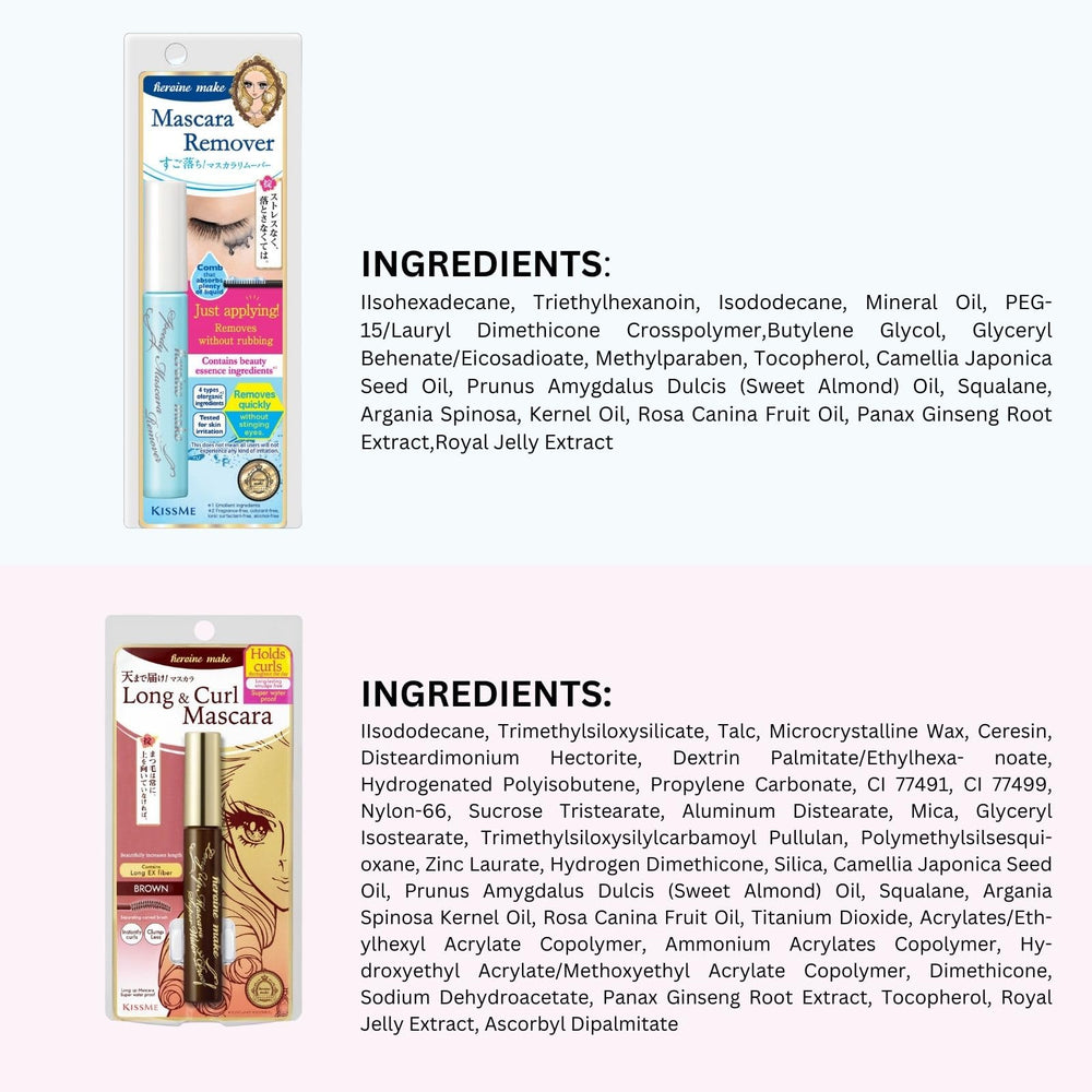 KISSME two-set packaging for versatile lash looks.