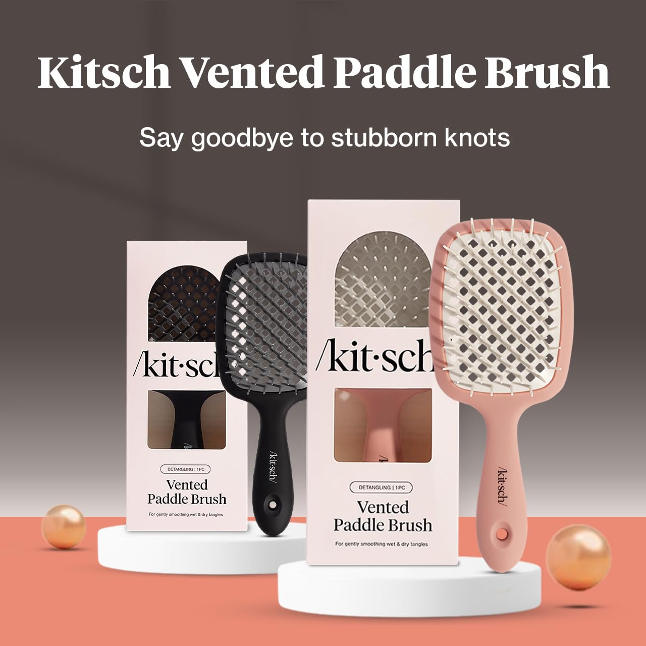 Kitsch all-hair-types detangler suits straight, curly, and wavy hair