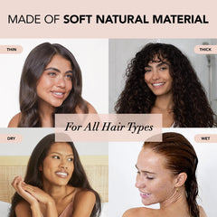 Kitsch all-hair-types scrunchie suitable for thick, thin, curly, and straight hair.
