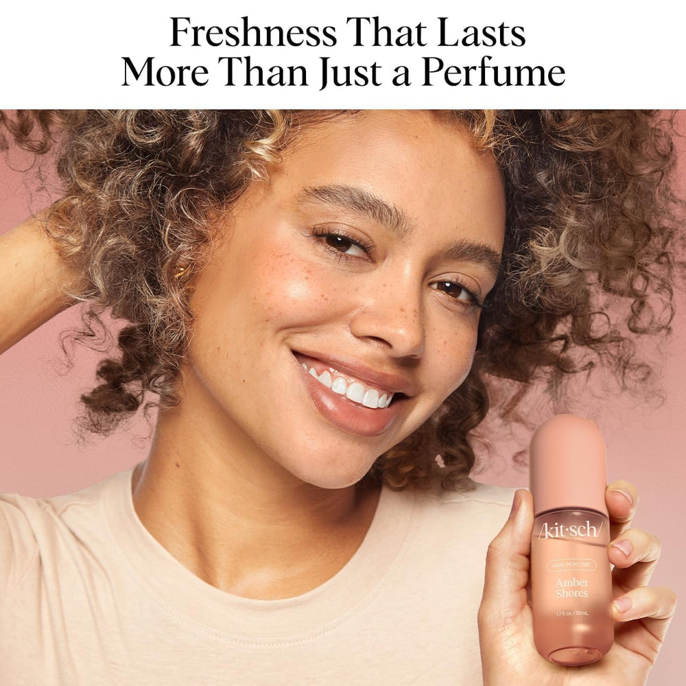 Kitsch Amber Shores travel-size 50mL bottle ready for on-the-go freshness.
