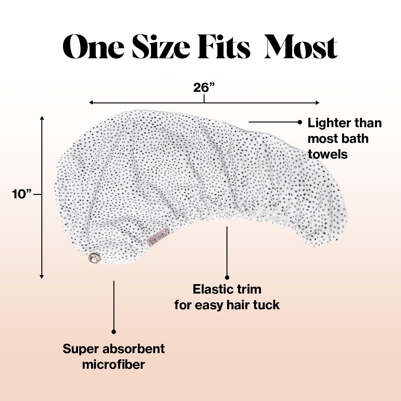 Kitsch anti-frizz hair towel wrap smooths curls with less frizz