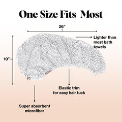 Kitsch anti-frizz hair towel wrap smooths curls with less frizz
