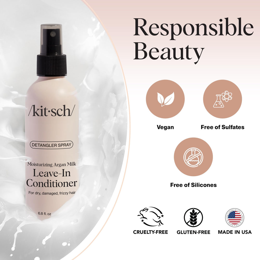 Kitsch Argan Milk Leave-In Frizz Control tames flyaways