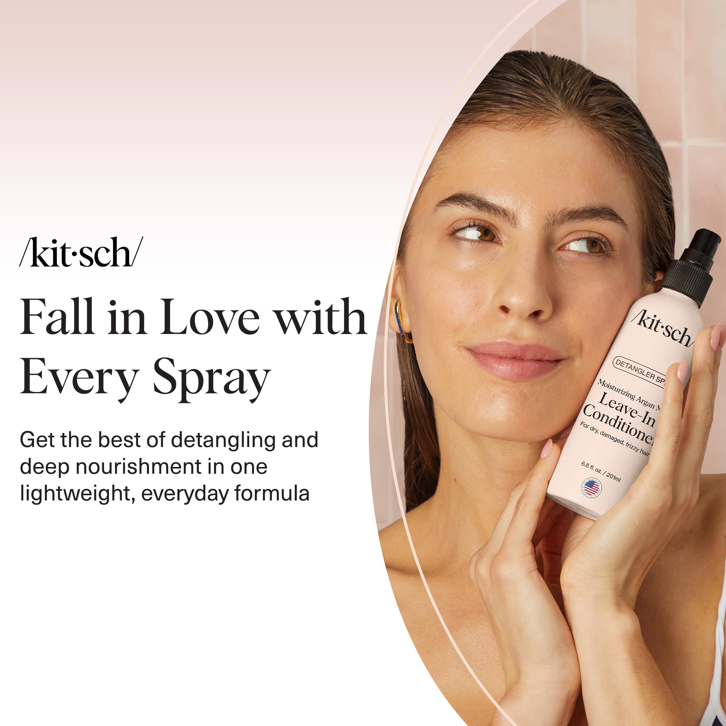 Kitsch Argan Milk Leave-In Gift Packaging for gifting hair care