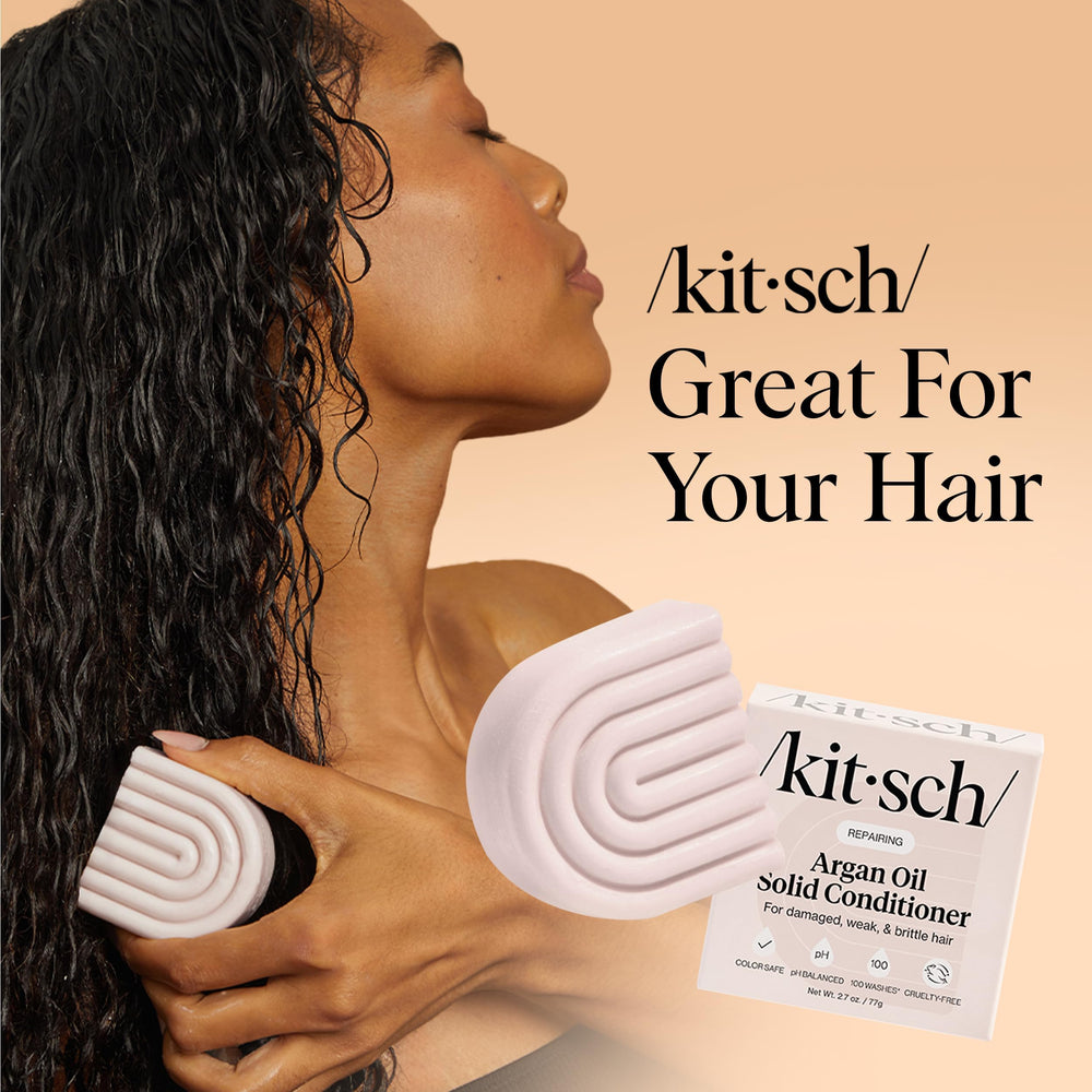 Kitsch Argan Oil Conditioner Bar made in the USA for quality.