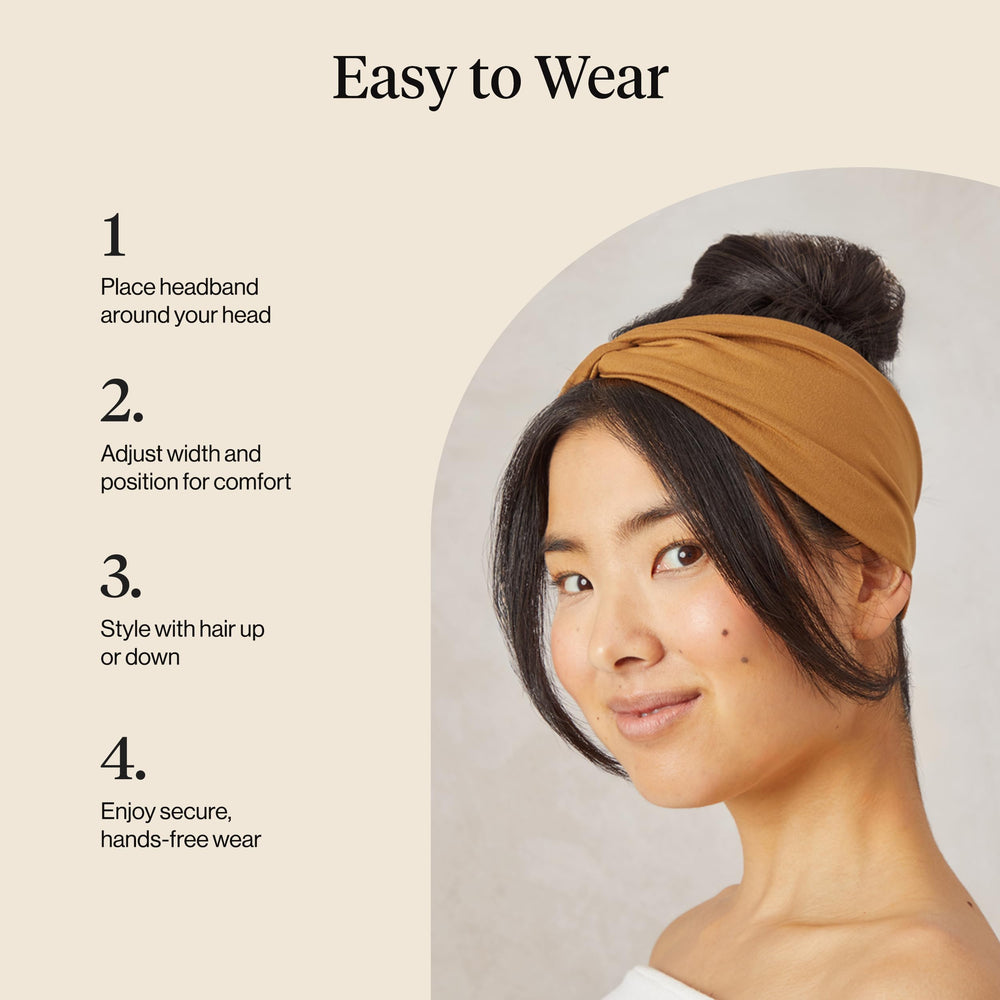 Kitsch banda para cabello para yoga, ideal para mantener peinado.