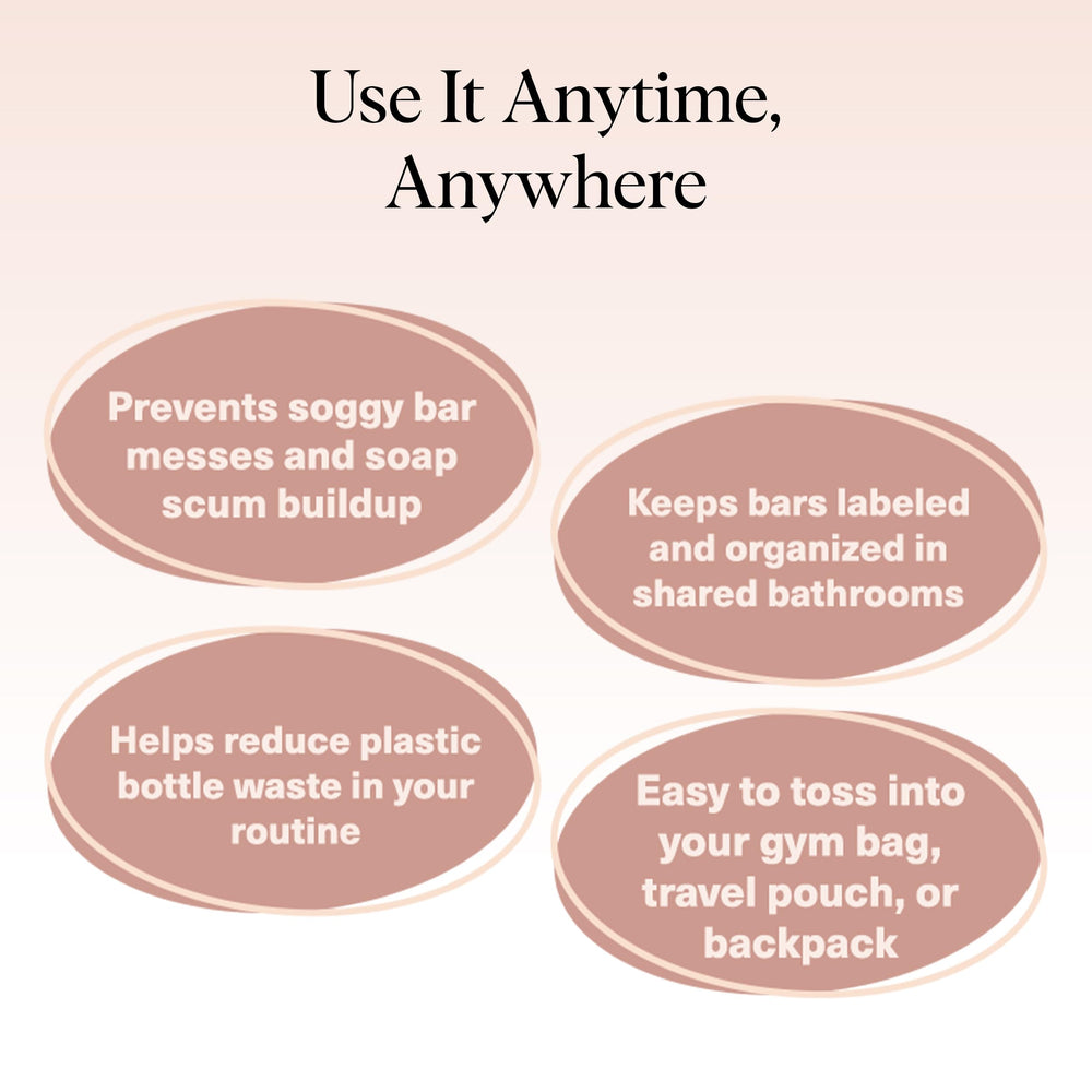 Kitsch Bar Soap Saver Bag machine-washable for easy care and reuse