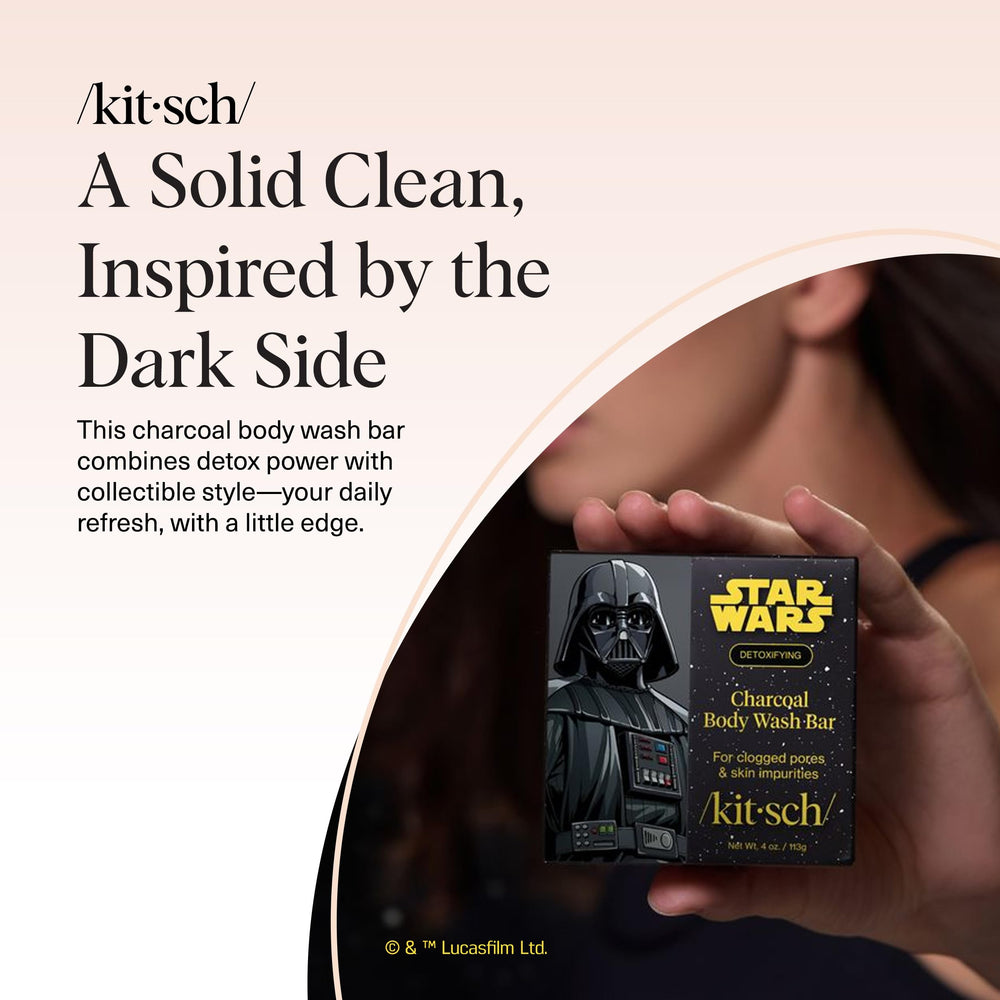 Kitsch barra carbon Darth combina limpieza y cuidado diario en un solo paso