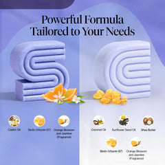 Kitsch biotin-enriched bar promotes shine and resilience for stronger-feeling strands.