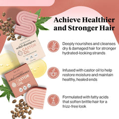 Kitsch castor-oil conditioner-bar detangles and adds shine.