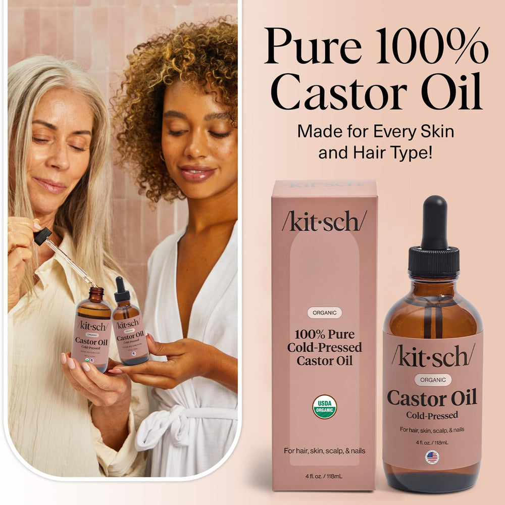 Kitsch castor oil overnight-conditioning for deep hydration
