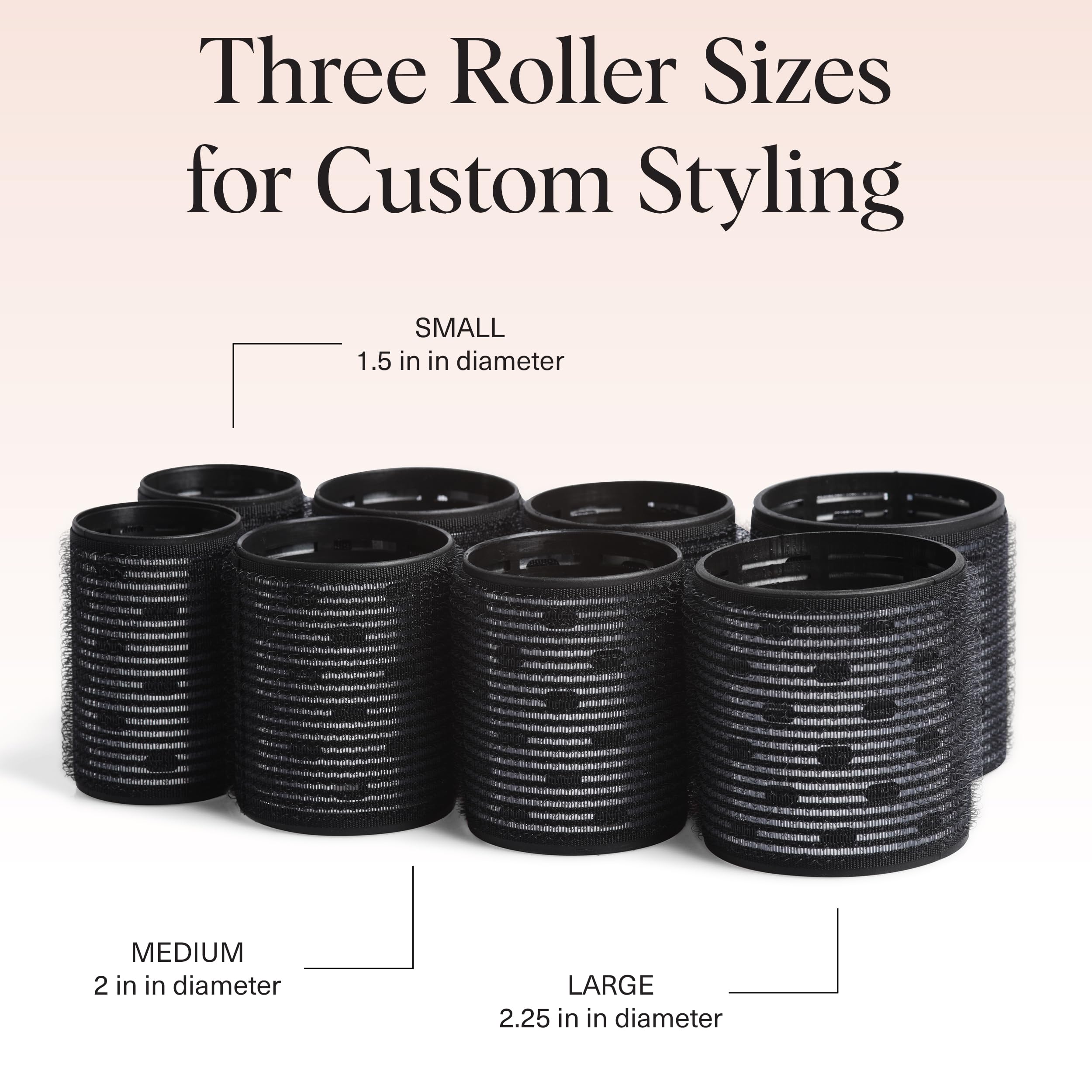 Model demonstrating curling with Kitsch rollers for soft waves and shine