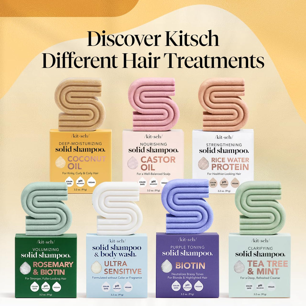Kitsch Coconut Oil Shampoo Bar proudly made in the USA