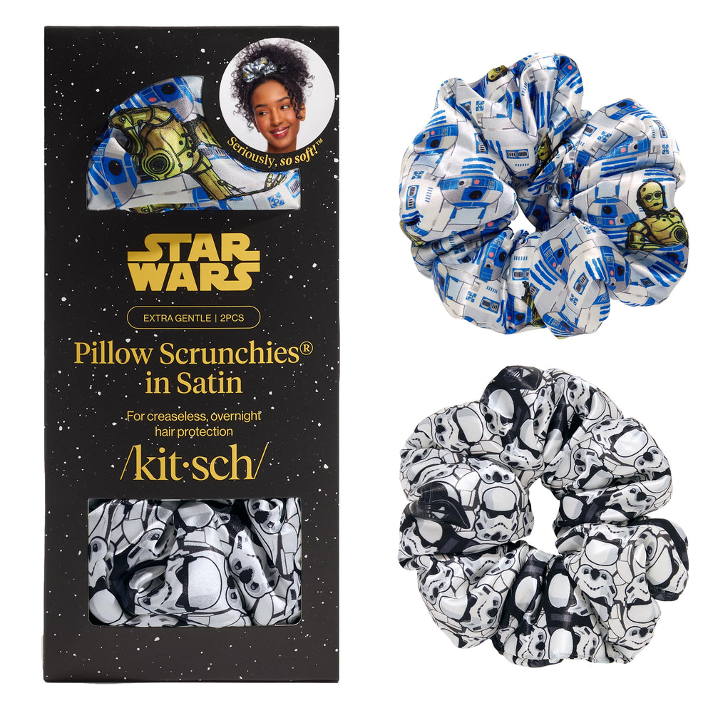 Kitsch collectible Star Wars scrunchie set for fans.