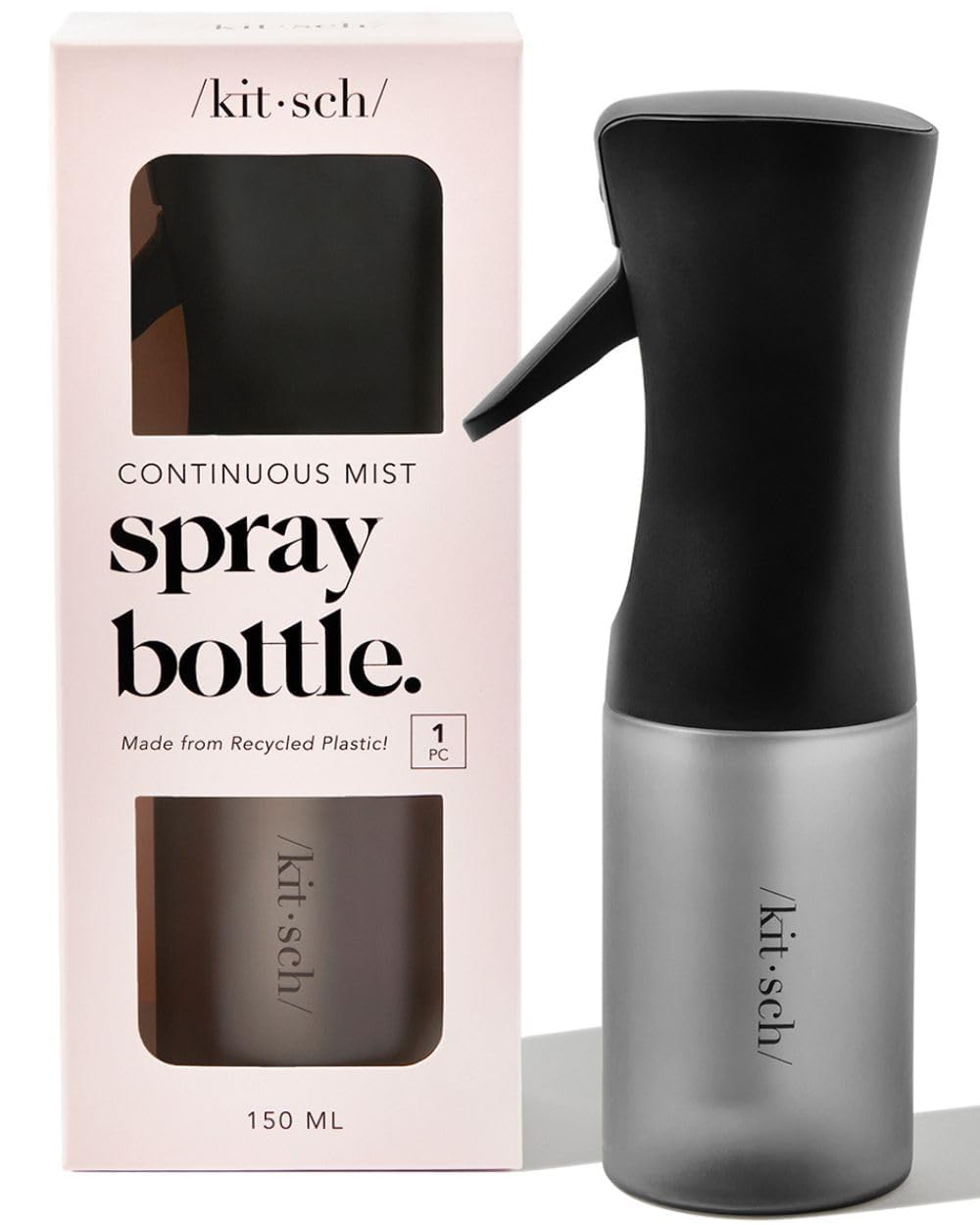 Kitsch continuous spray bottle hair mist delivers even styling and quick refresh.