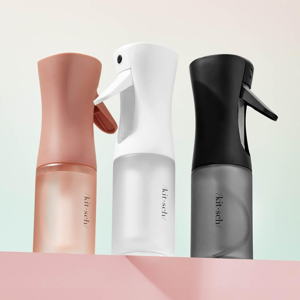 Kitsch continuous spray bottle supports second-day curls touchups