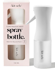 Kitsch continuous spray bottle delivers ultra-fine mist for hair styling