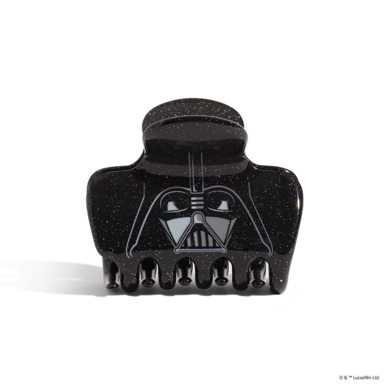 Kitsch x Star Wars clip with dark side glitter secures thick hair