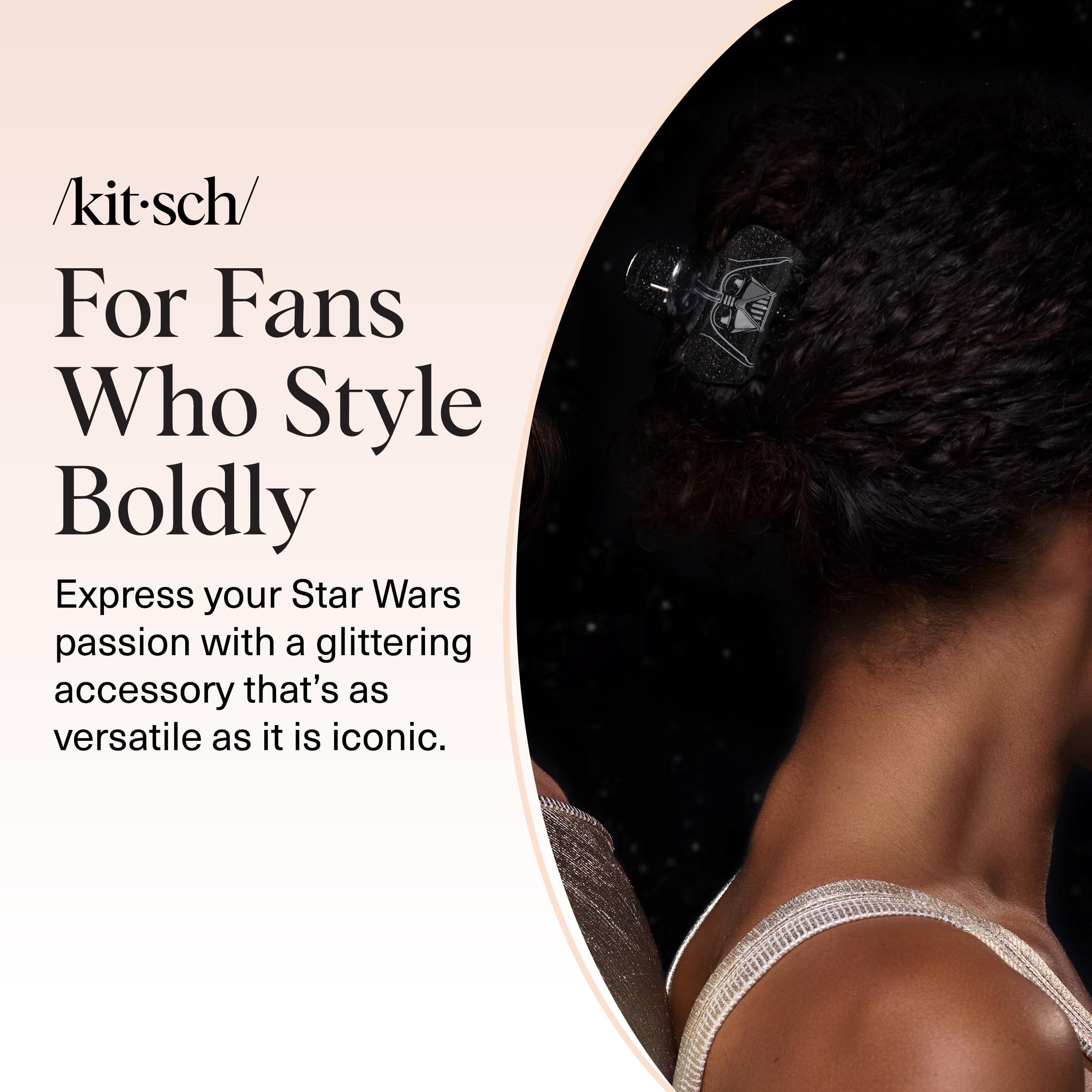 Kitsch Darth Vader clip is lightweight but durable for travel and daily routines
