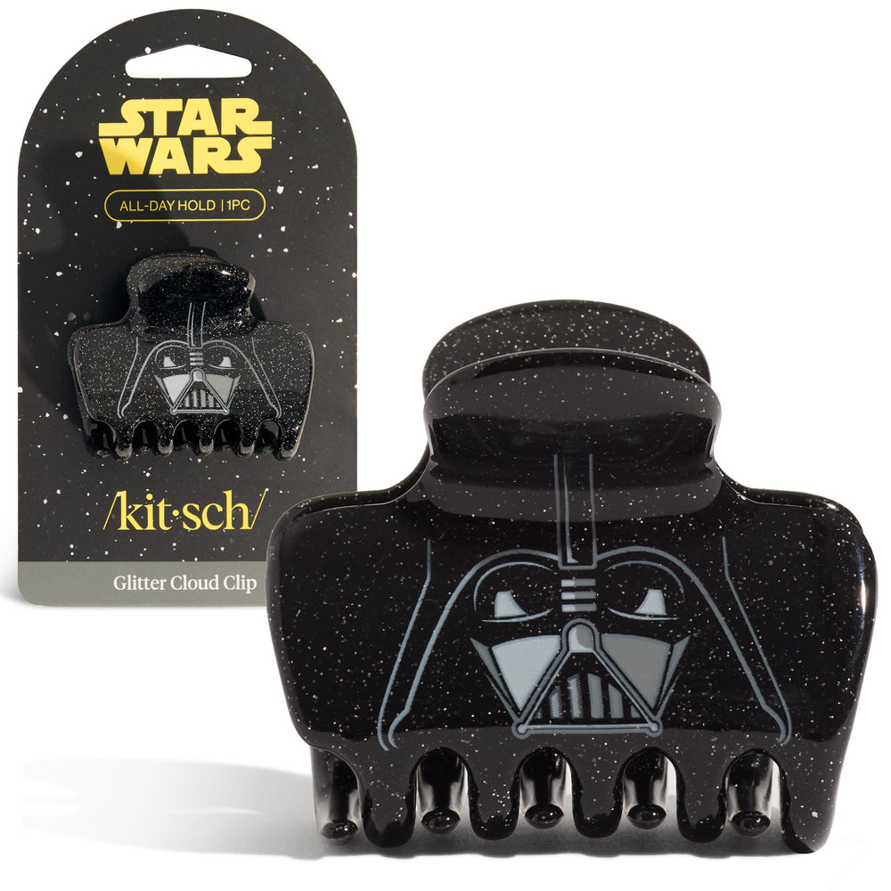 Kitsch Darth Vader glitter clip delivers bold dark-side style for sleek outfits