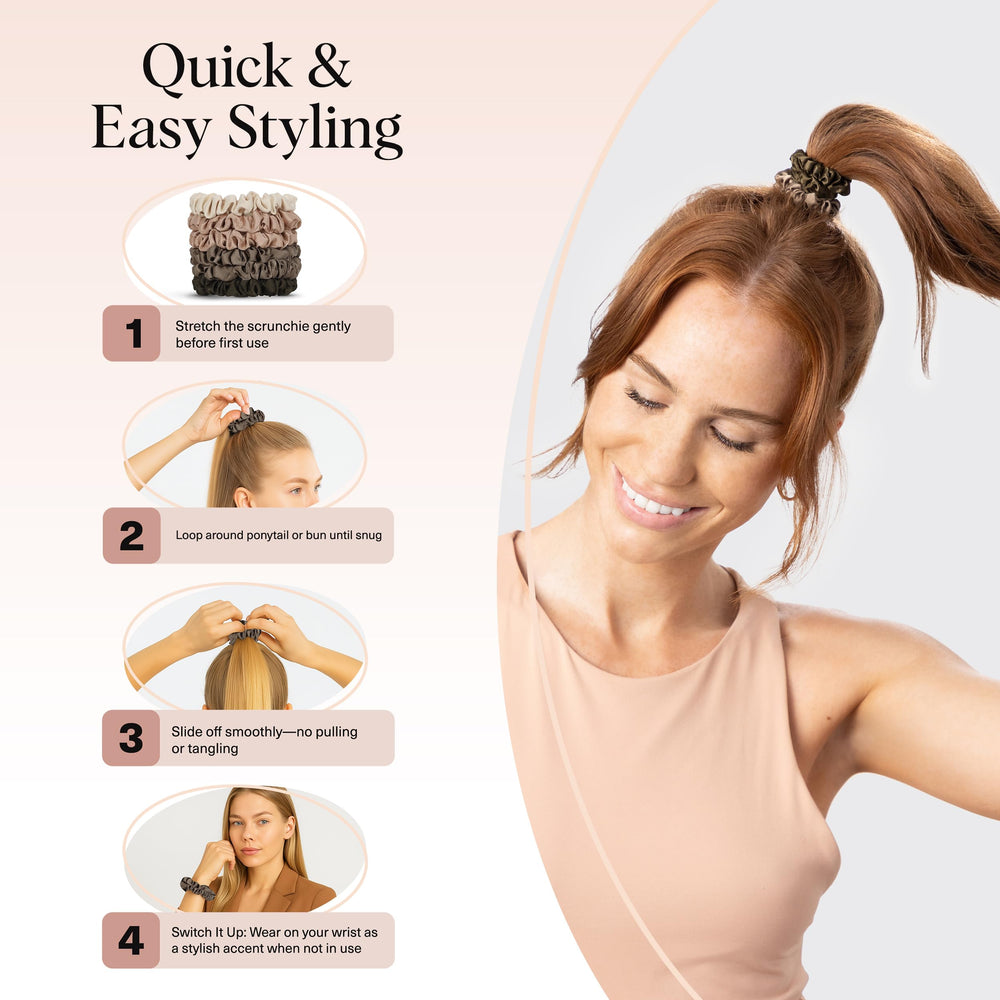 Kitsch eco-friendly satin material enhances durability while caring for hair health.