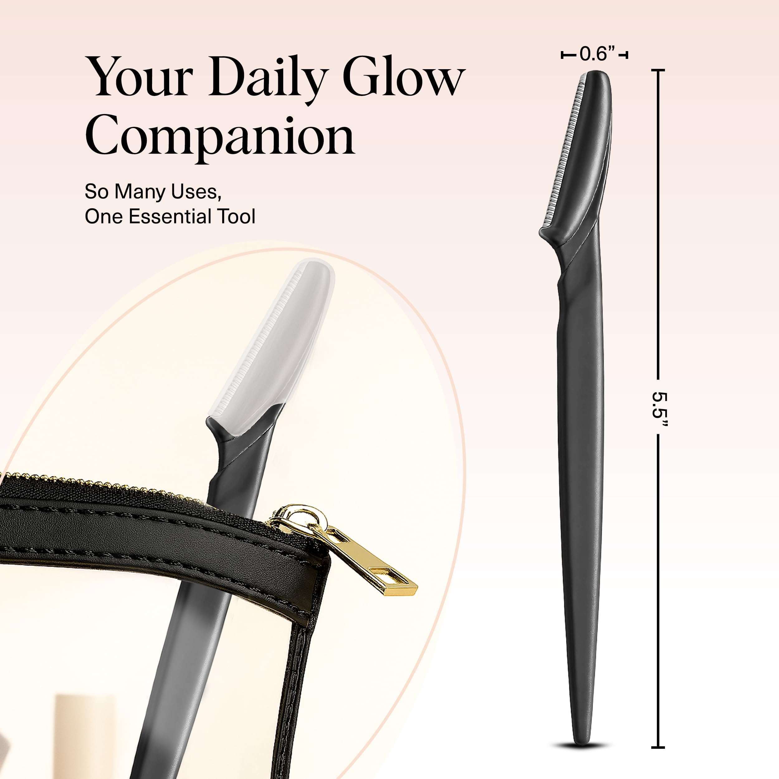 Kitsch Dermaplane Razor eco-friendly recycled plastic design for sustainable beauty routines