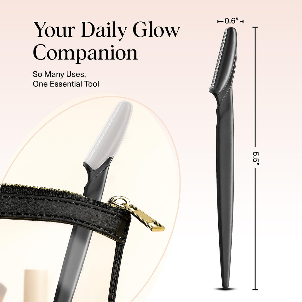 Kitsch Dermaplane Razor eco-friendly design emphasizes recycled plastic materials.