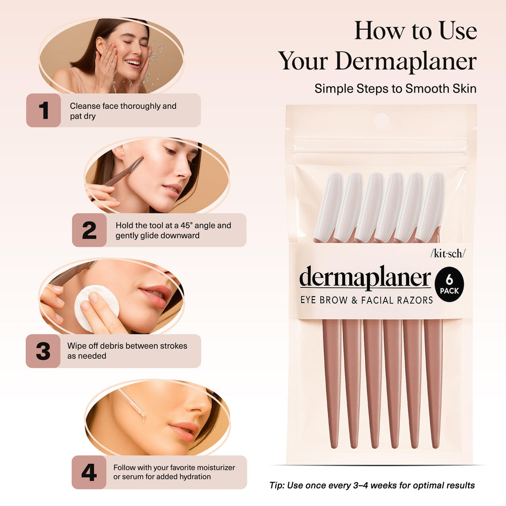 Kitsch Dermaplane Razor skin-prep-absorption demonstrates improved serum and moisturizer uptake.