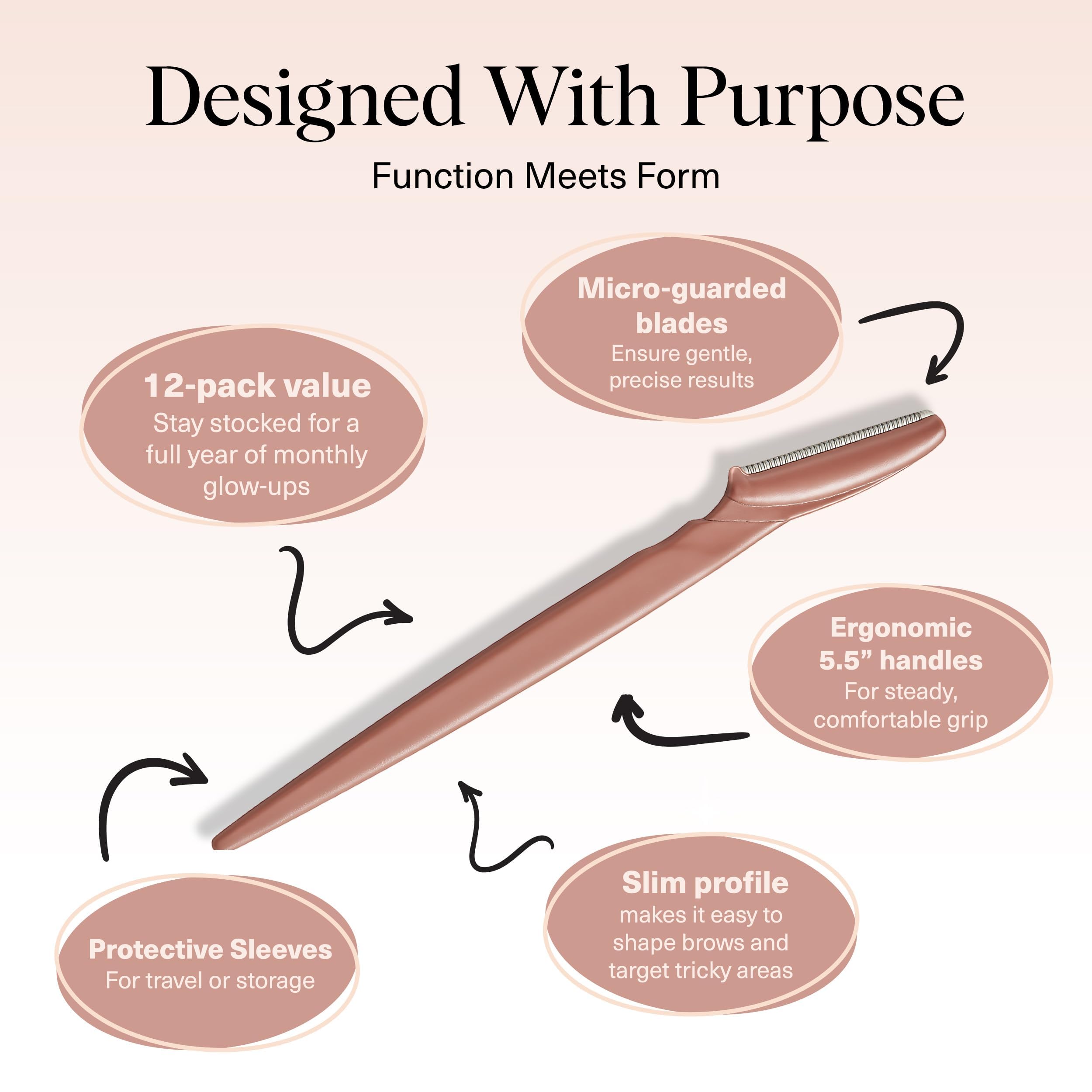Kitsch dermaplane razor is compact and eco-friendly for travel.