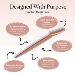 Kitsch dermaplane razor is compact and eco-friendly for travel.